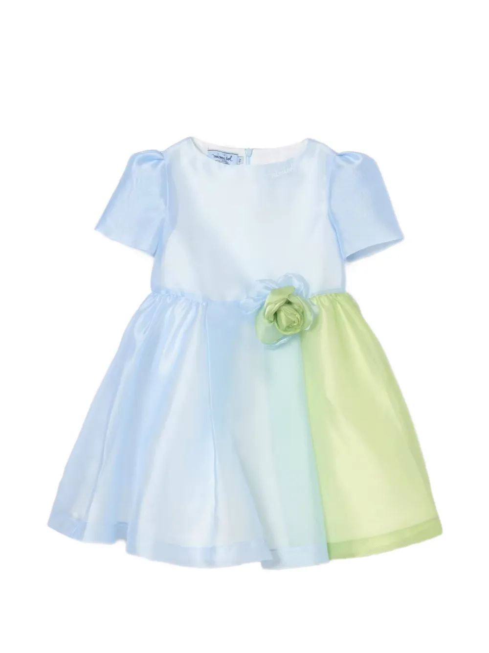 Mi Mi Sol flower-appliqué dress - Blu