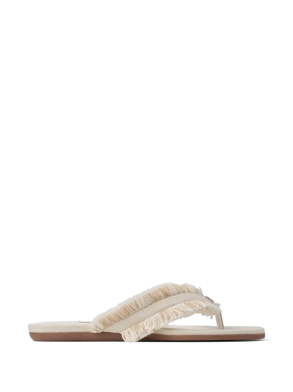 Jimmy Choo Bay platte sandalen met franje Beige