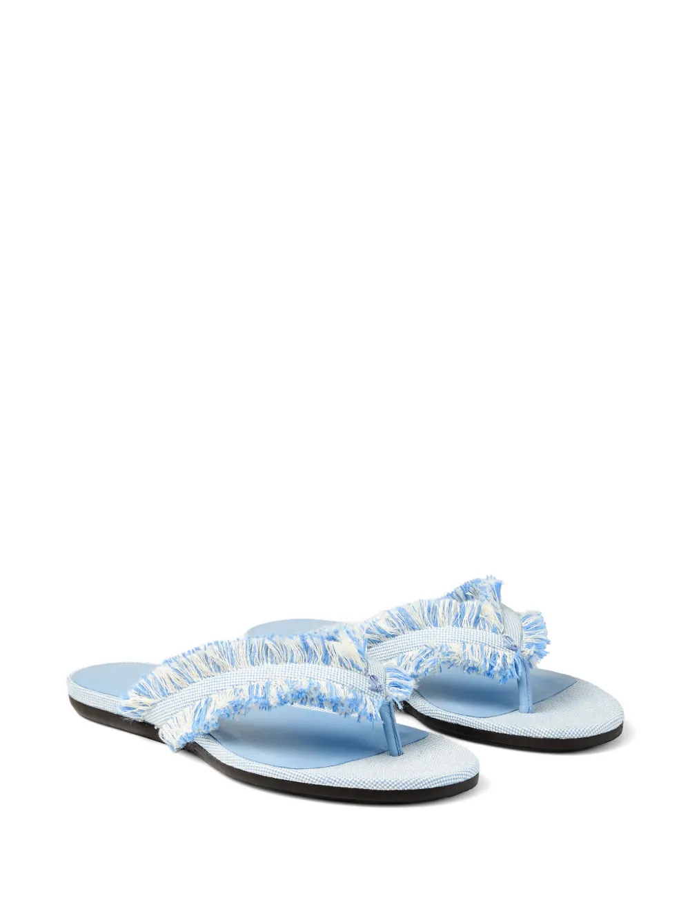 Jimmy Choo fringed flat sandals Blauw