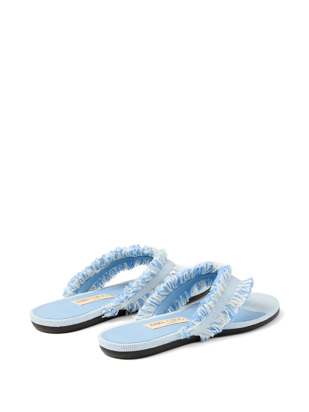 Jimmy Choo fringed flat sandals Blauw