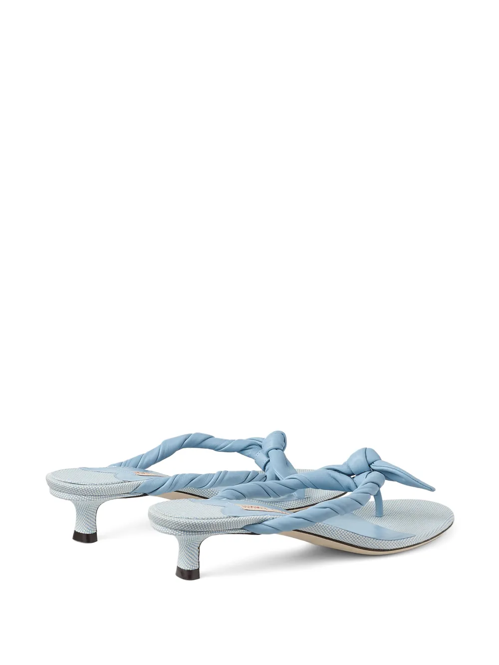 Jimmy Choo Gevlochten geknoopte muiltjes Blauw