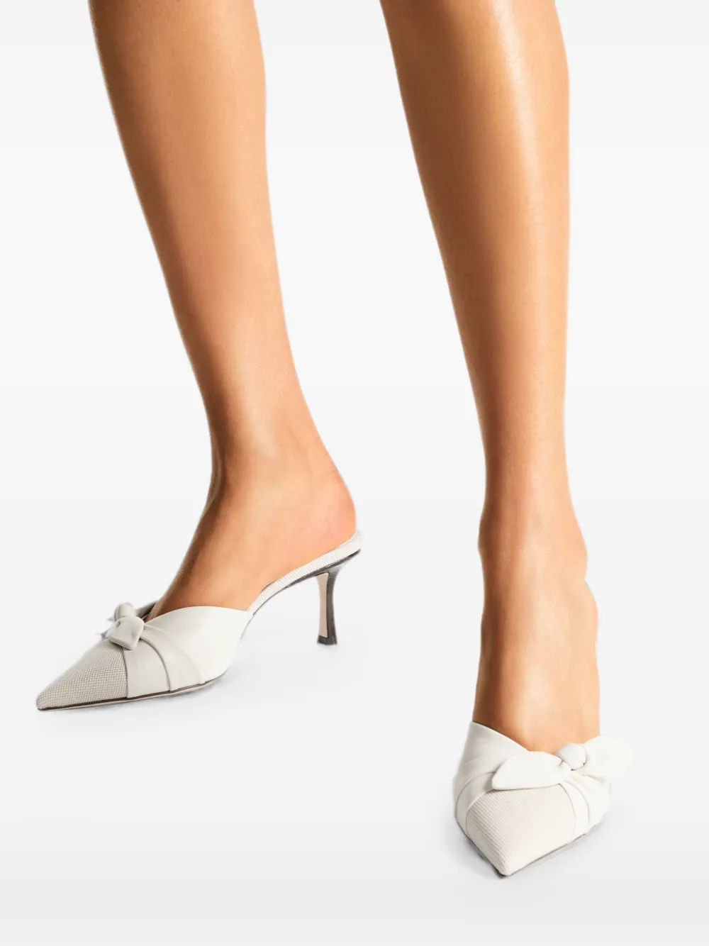 Jimmy Choo Livi 65 muiltjes met puntige neus Beige