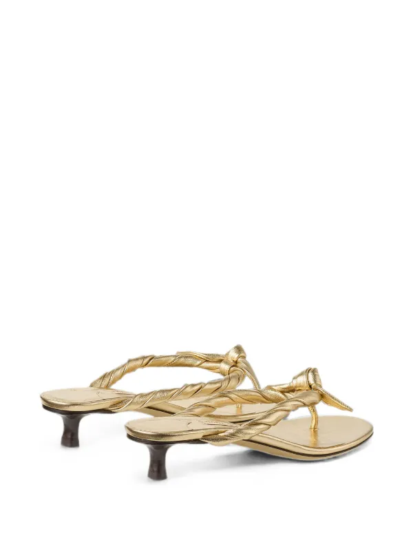 Jimmy Choo Liss 35 Sandals | Gold | FARFETCH