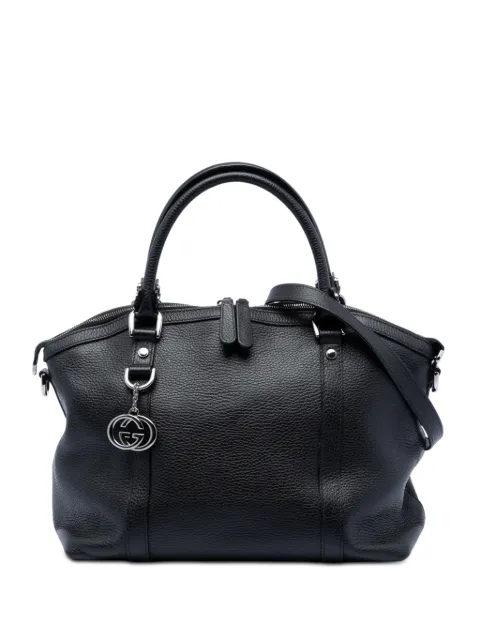 Gucci Pre-Owned 2016-2025 Leather GG Charm Dome satchel