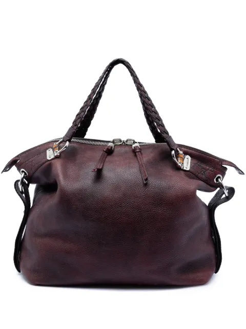 Gucci Pre-Owned 2016-2025 Large Leather Bamboo Bar tote bag