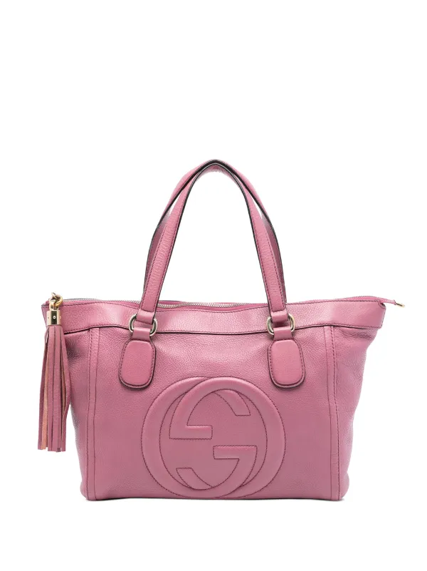 Gucci Pre-owned 2016-2025 Small Leather Soho Working Tote Bag in Pink
