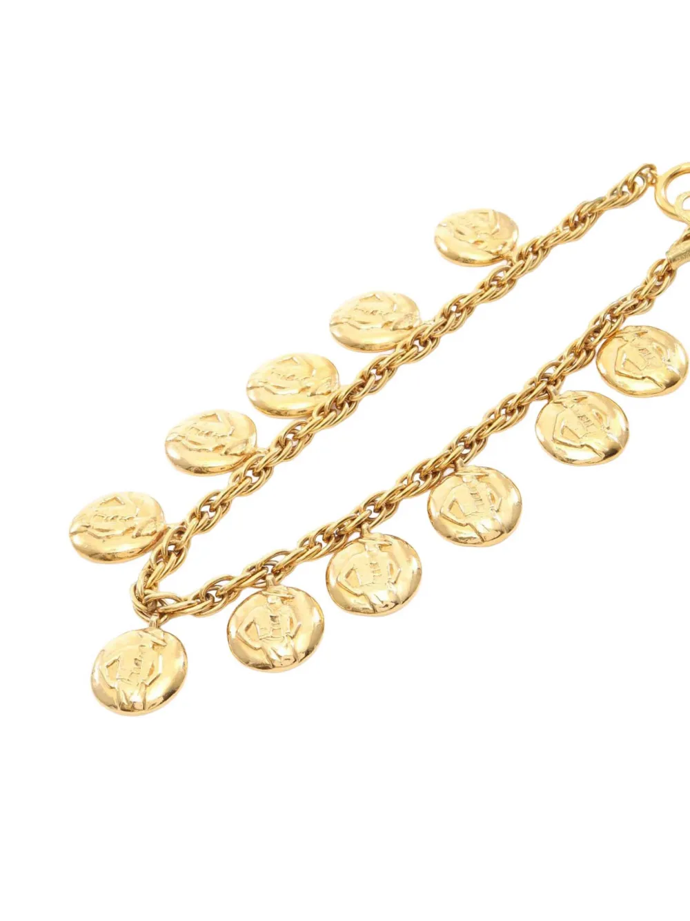 CHANEL Pre-Owned 1970-1980 Gold Plated Mademoiselle Chain Necklace costume necklace - Oro