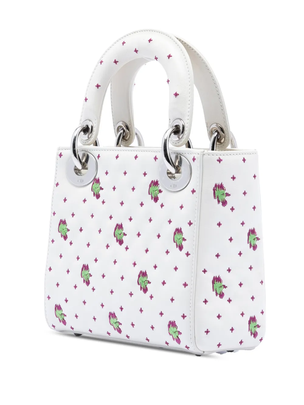 2015 Mini Embroidered Calfskin Lady Dior Satchel