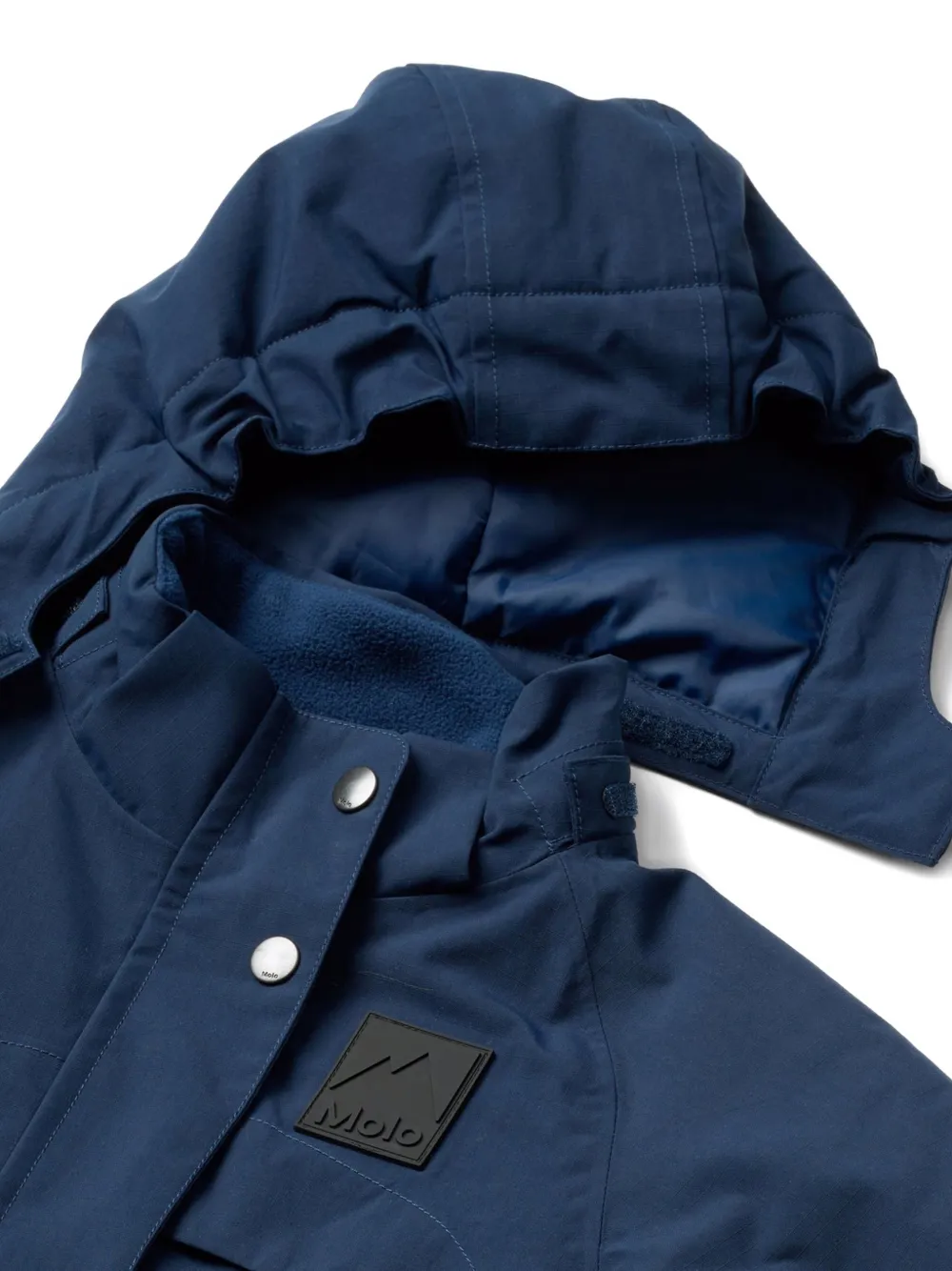 Molo Ripstop skipak met capuchon Blauw