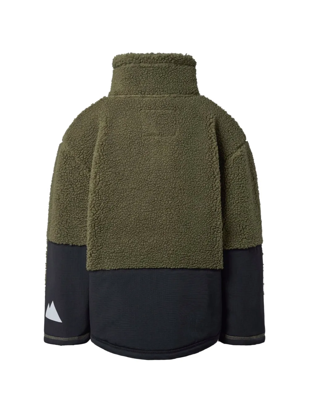 Molo Bomberjack met fleece textuur en vlakken Groen