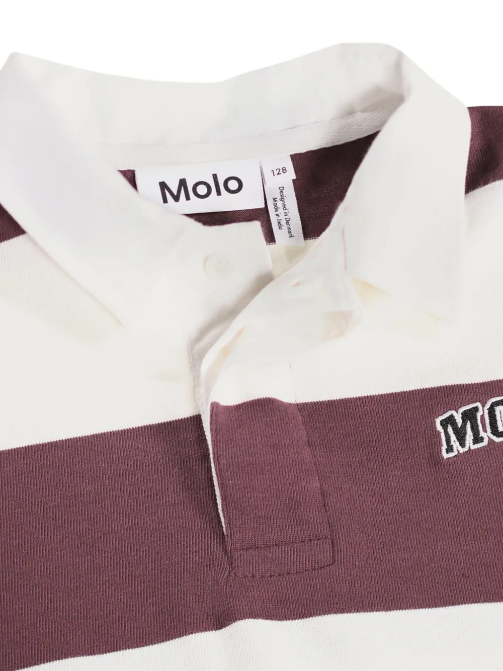 Molo Poloshirt met geborduurd logo Paars