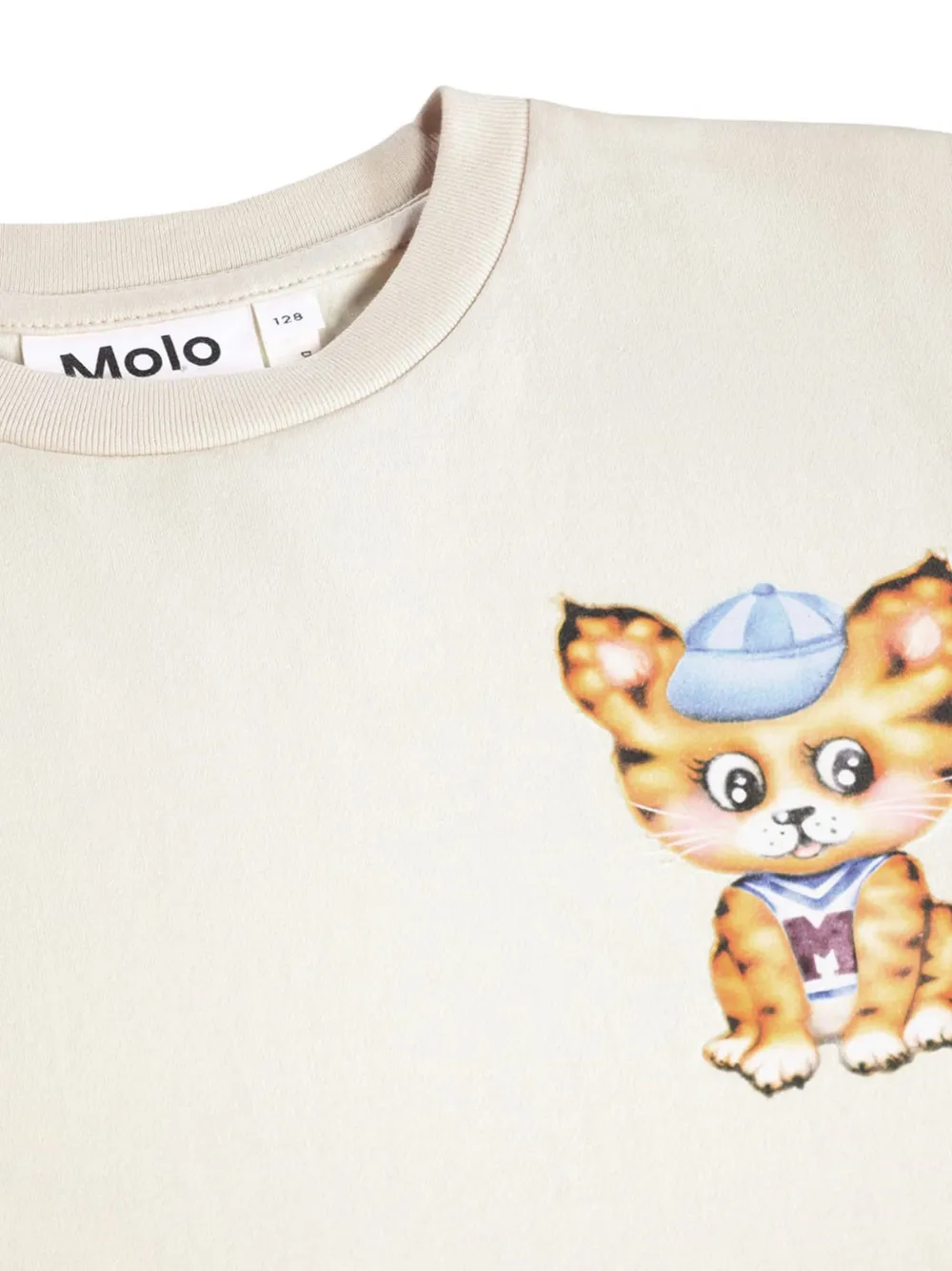 Molo T-shirt met grafische print Beige