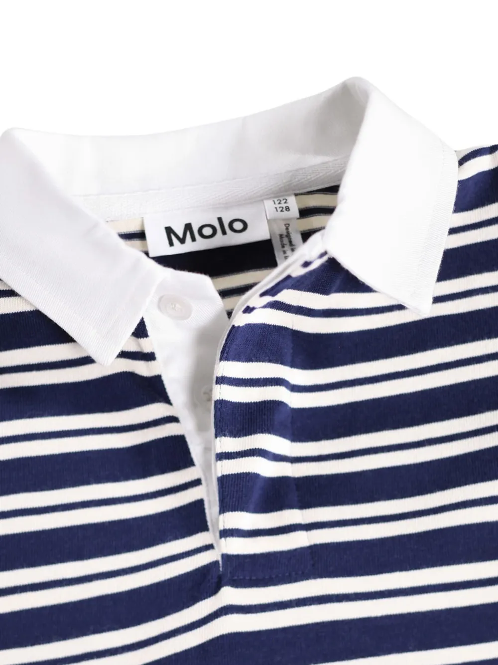 Molo Gestreepte jurk met gelaagde rok Blauw