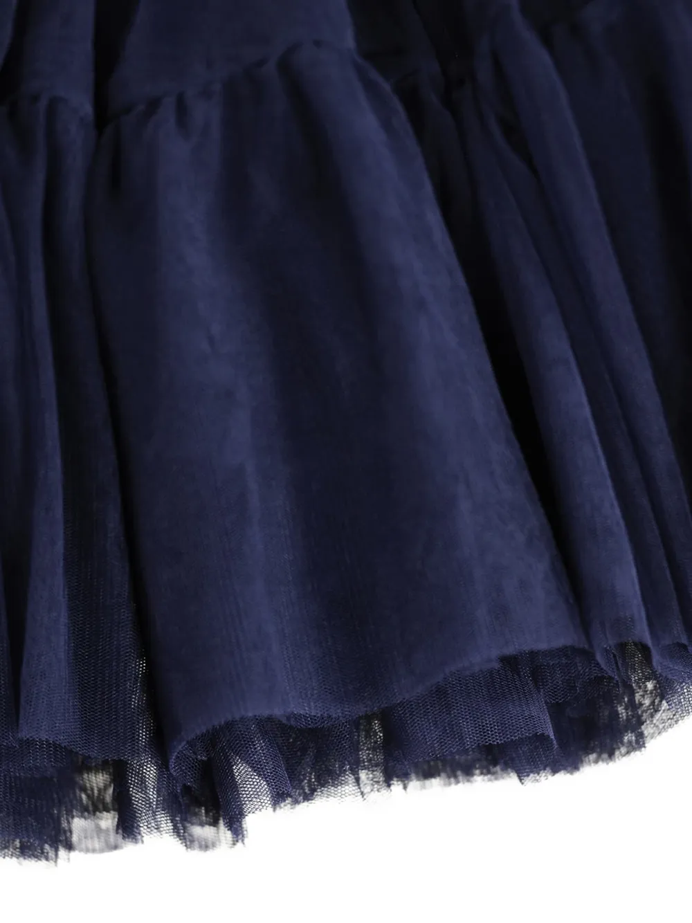 Molo Gestreepte jurk met gelaagde rok Blauw
