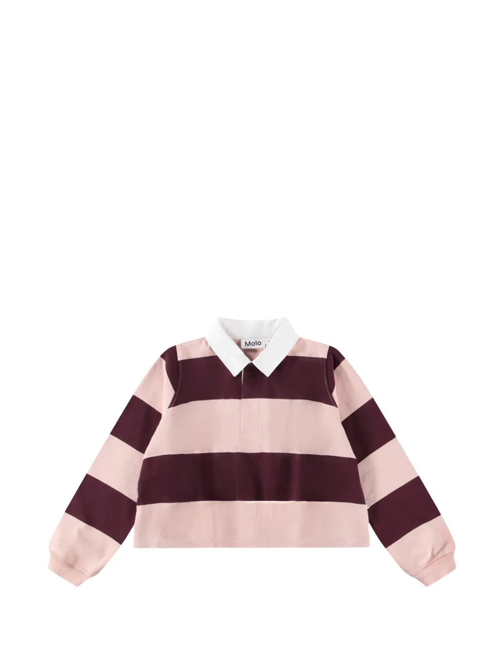 Molo Polo a righe stile rugby - Marrone