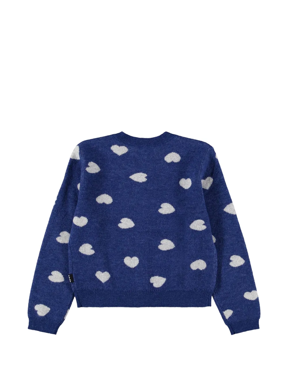 Molo Vest met hartpatroon Blauw