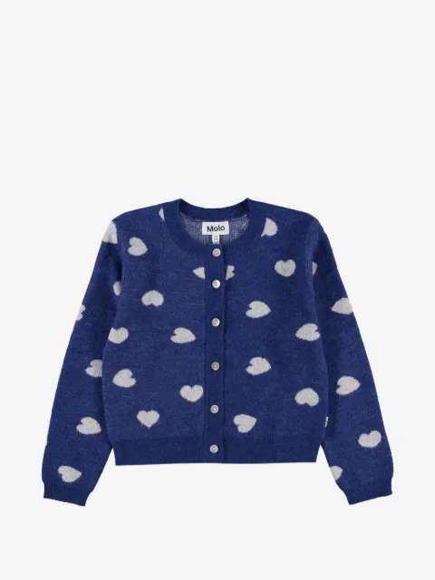 Molo heart-pattern cardigan