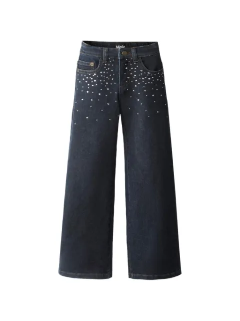 Molo Wide-Leg-Jeans mit Strass