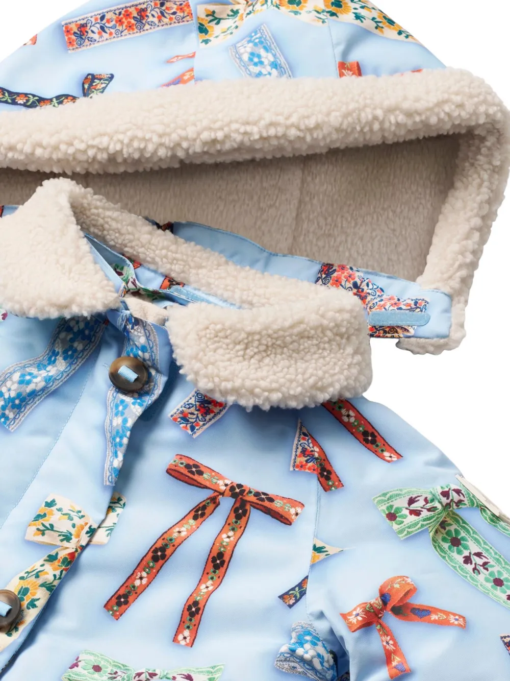 Molo Jack met capuchon en print Blauw