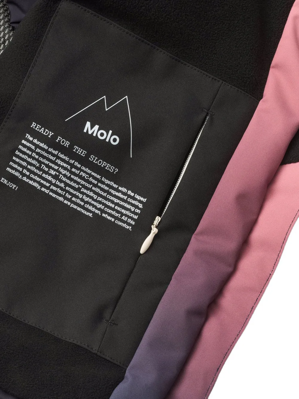 Molo Jack met capuchon Roze