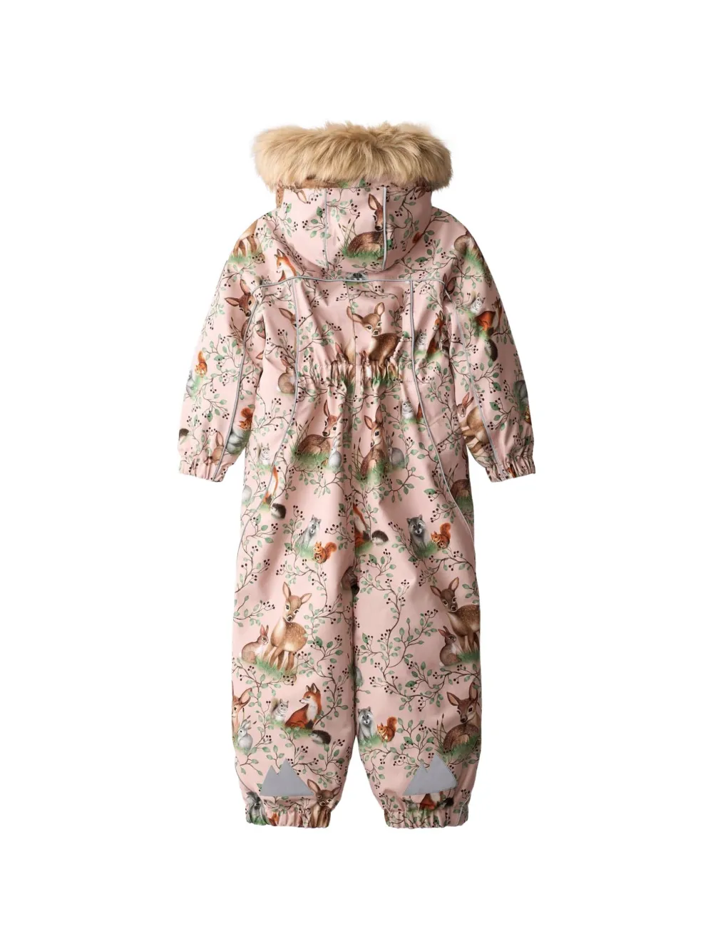 Molo Sneeuwpak met dierenprint en afwerking van imitatiebont Roze