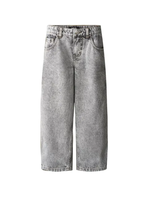 Molo acid-wash five-pocket jeans