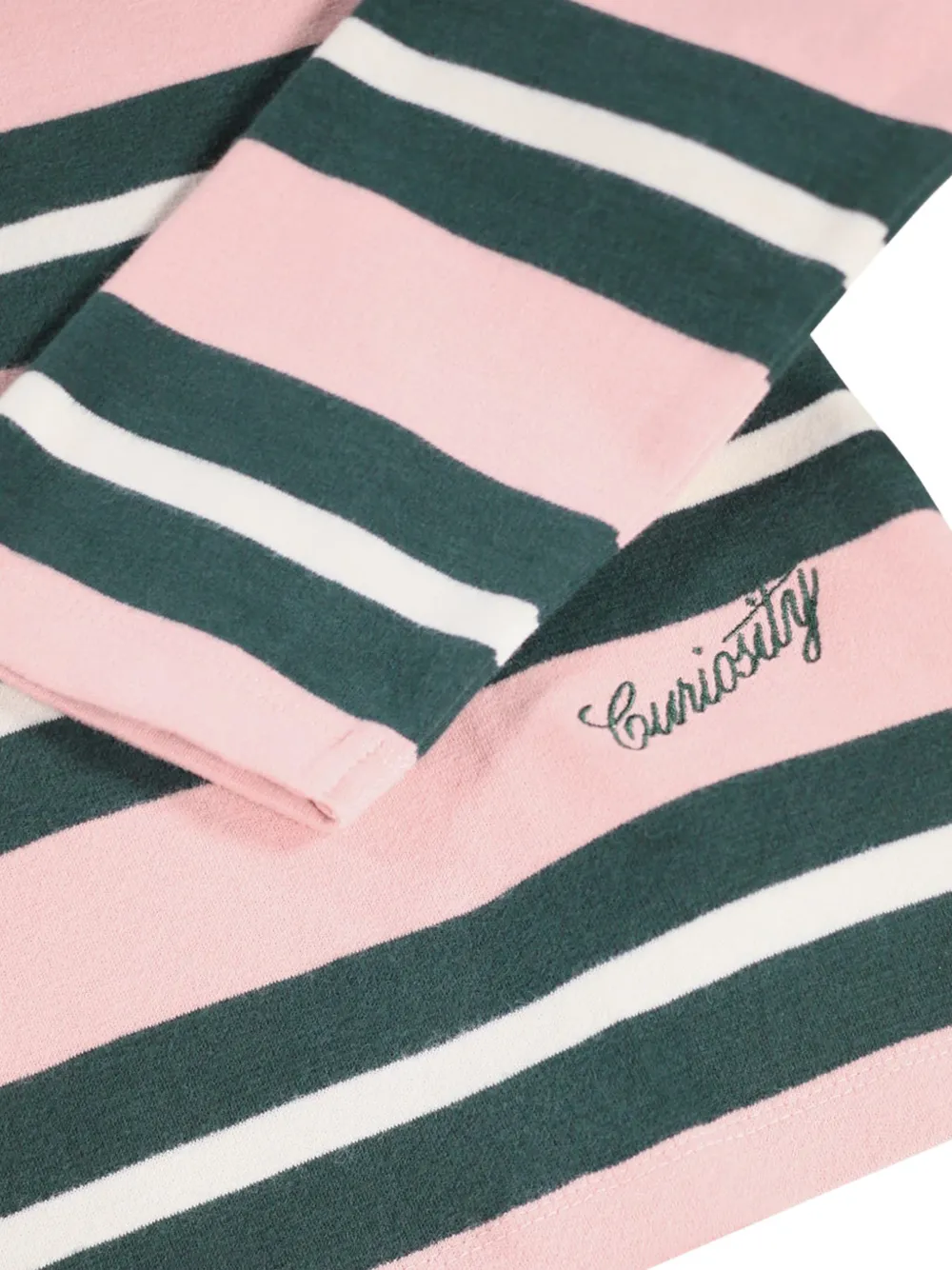 Molo Gestreept poloshirt met borduurwerk Roze