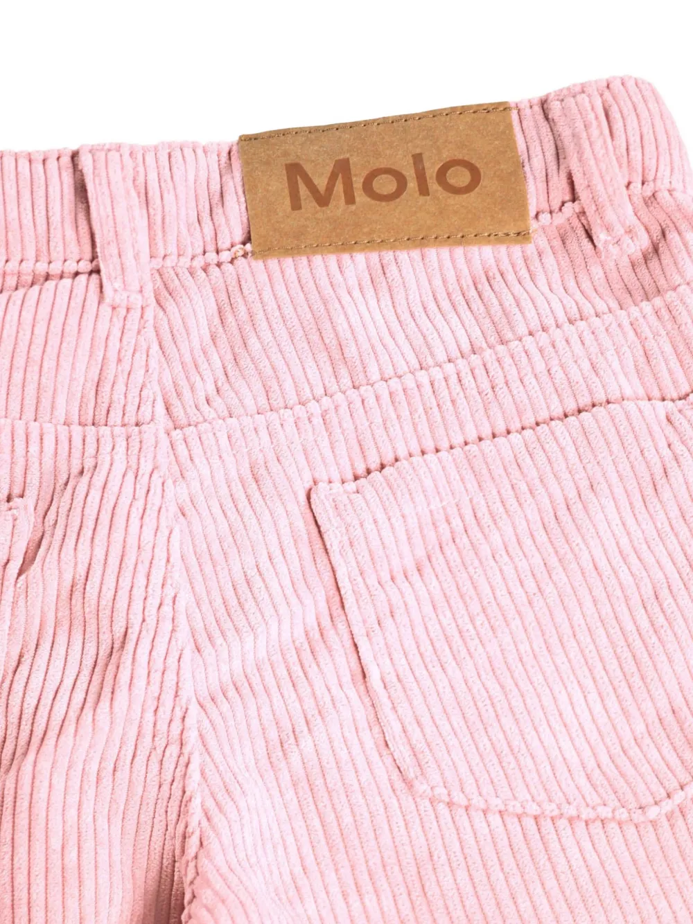 Molo Ribfluwelen flared broek Roze