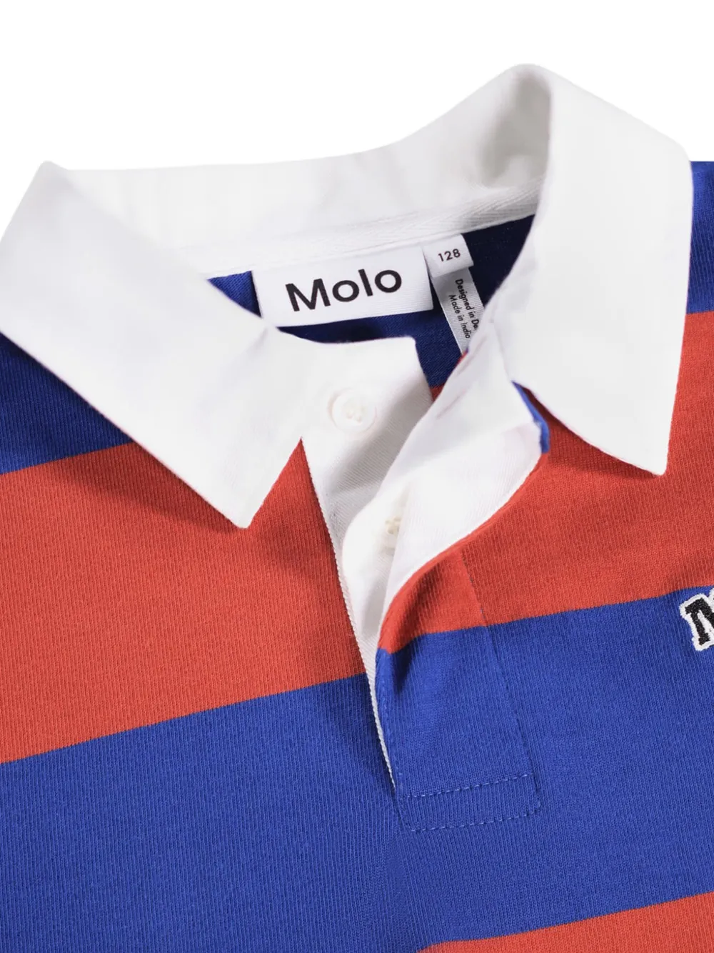 Molo Gestreept rugbyshirt met lange mouwen Blauw