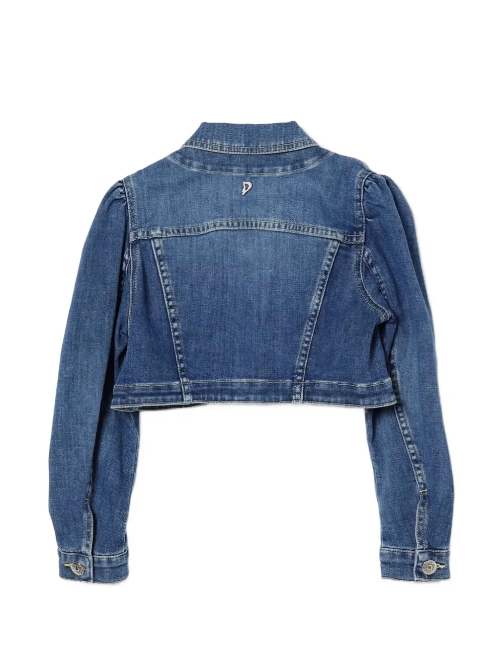  Dondup Kids Cropped Denim Jacket - Blue 