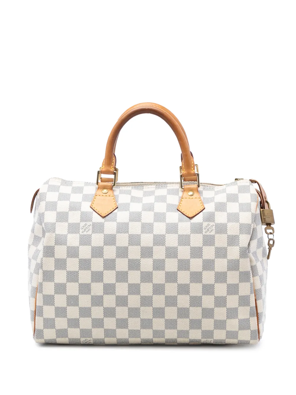 Louis Vuitton Pre-Owned 2010 Damier Azur Speedy 30 boston bag - Bianco