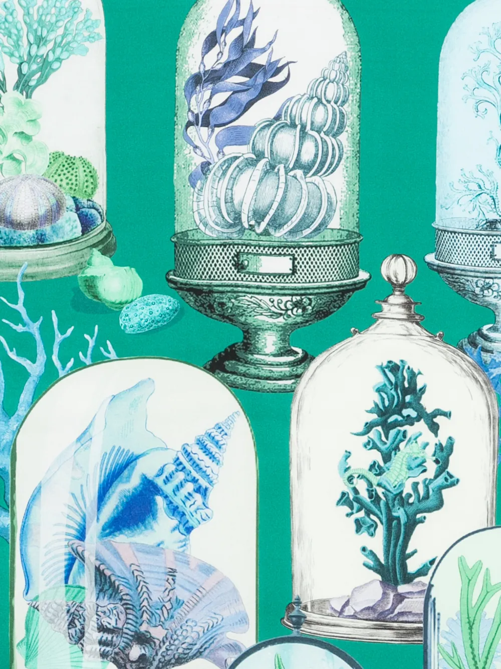 Max Mara Sjaal met print Groen