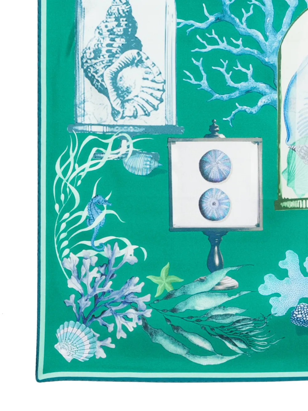 Max Mara Sjaal met print Groen