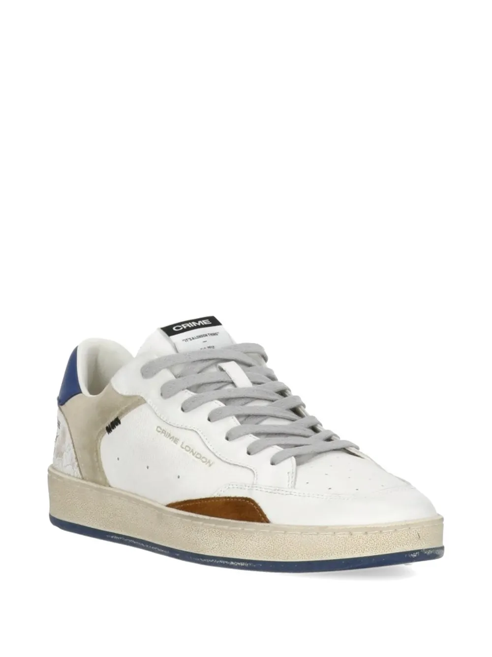 Crime London Chelsea sneakers met logo Wit