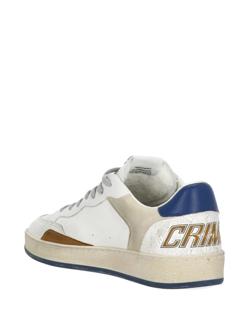 Crime London Chelsea sneakers met logo Wit