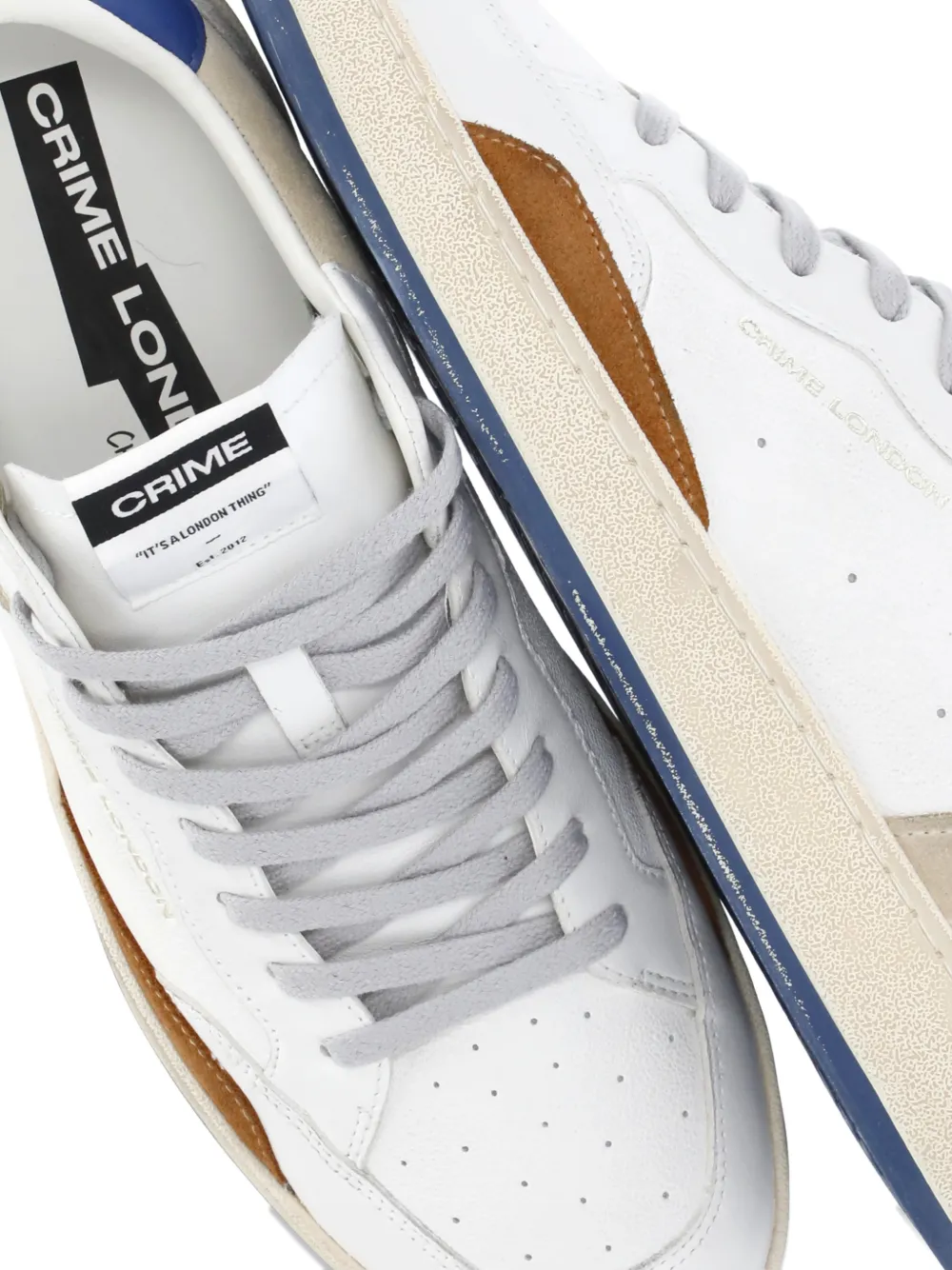 Crime London Chelsea sneakers met logo Wit