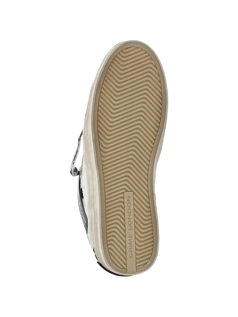 Crime London Sk8 Deluxe sneakers met glitters Wit