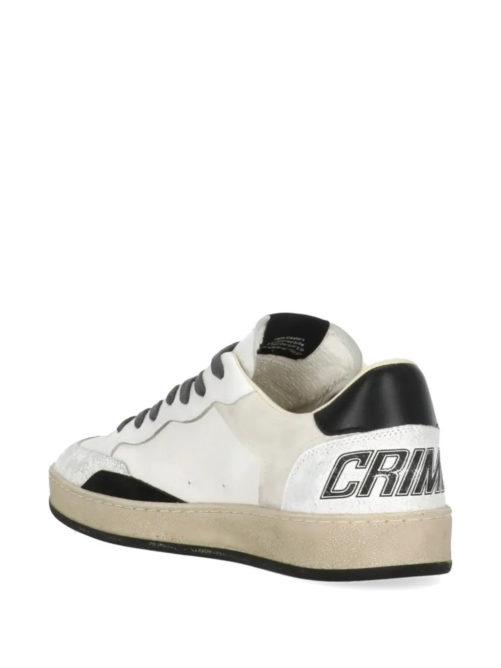 Crime London Chelsea leren sneakers Wit