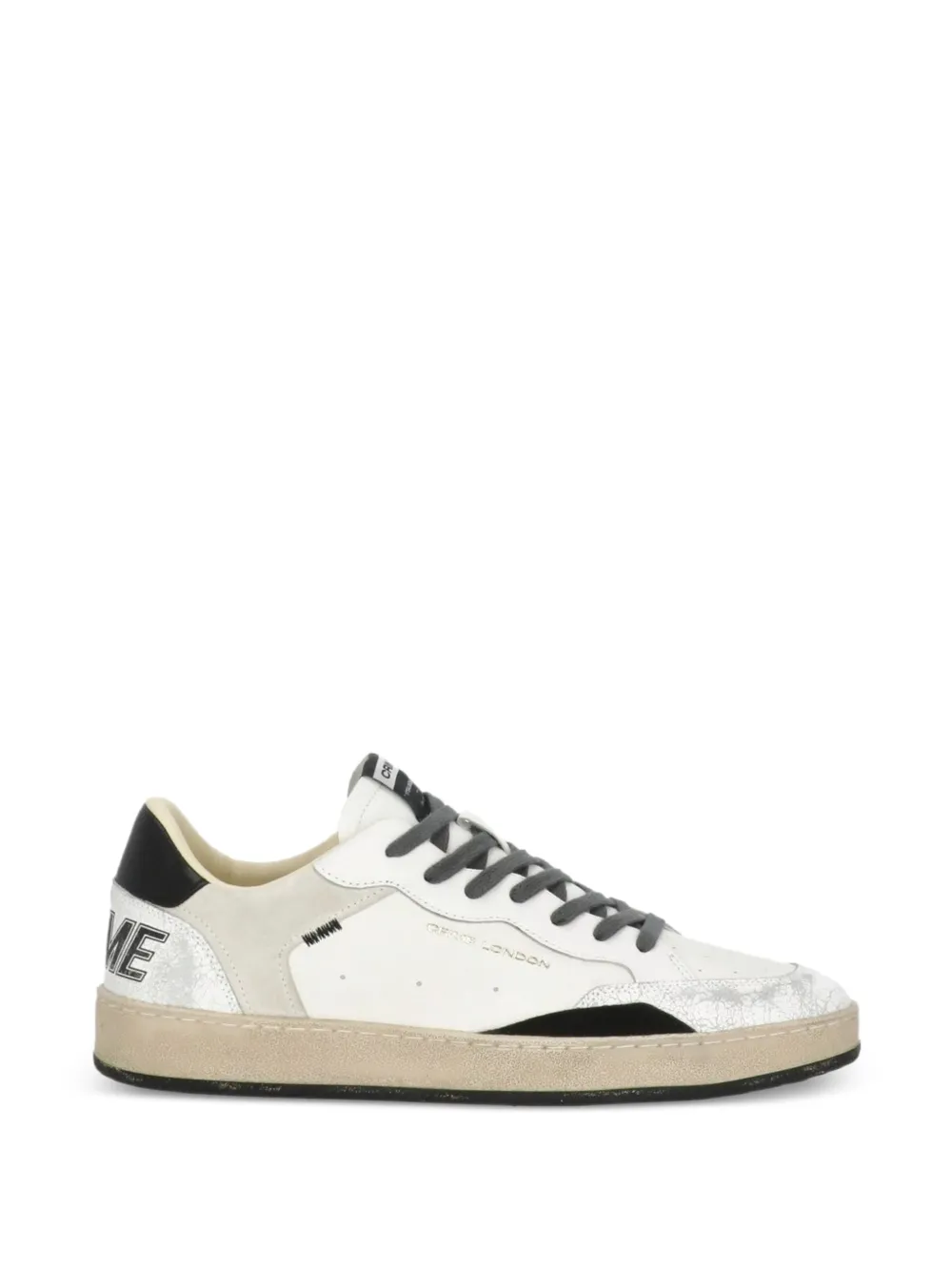 Crime London Chelsea leren sneakers Wit