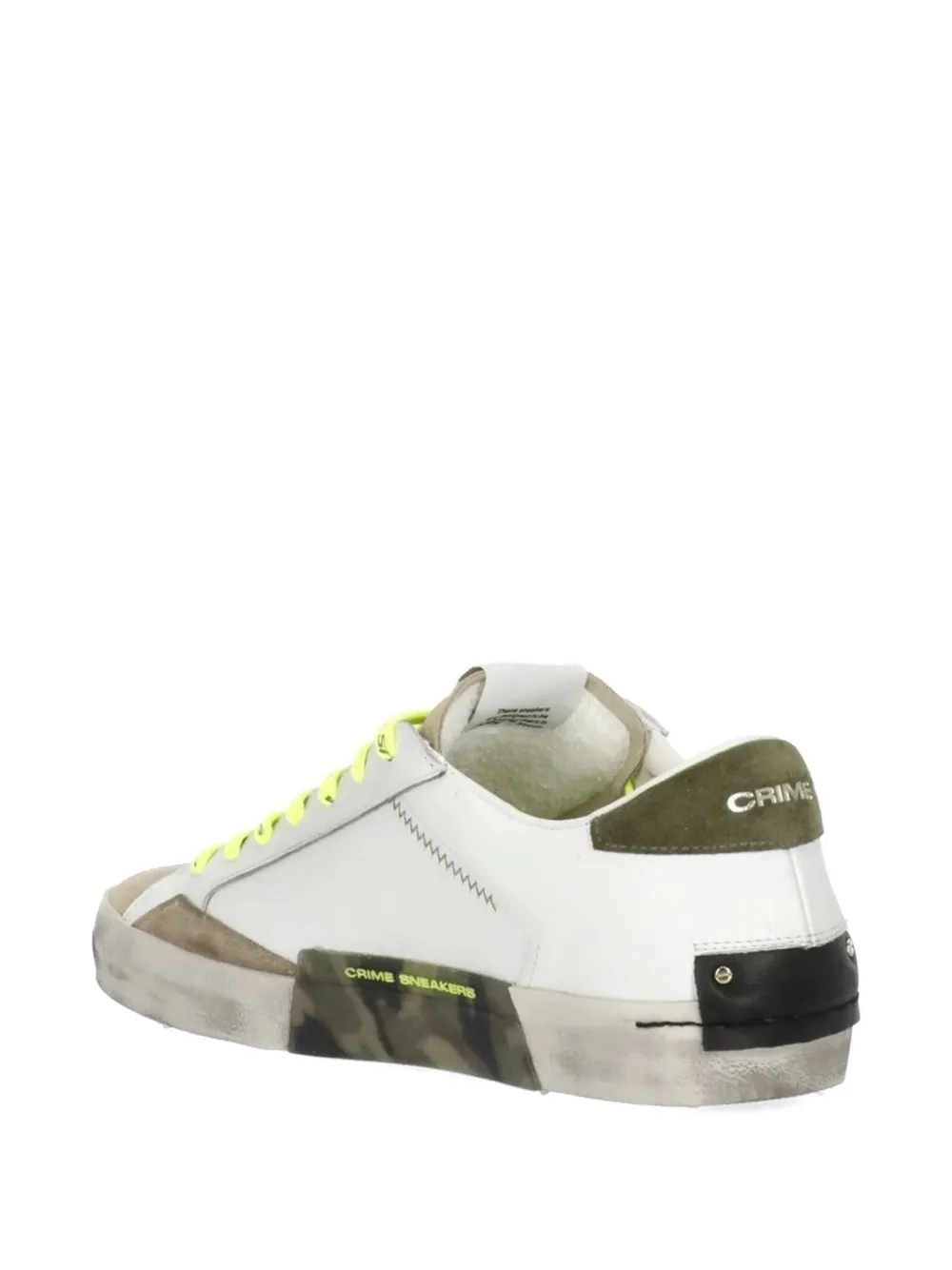 Crime London Distressed sneakers Wit