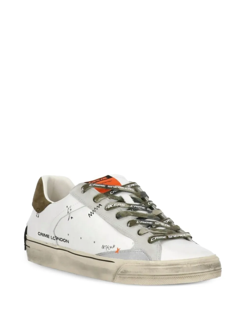 Deconstructed Lace-Up Sneakers