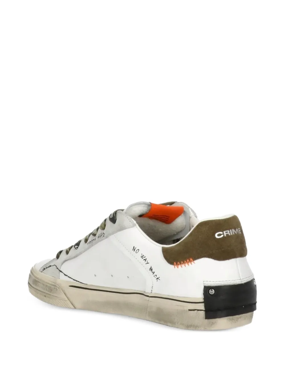 Deconstructed Lace-Up Sneakers