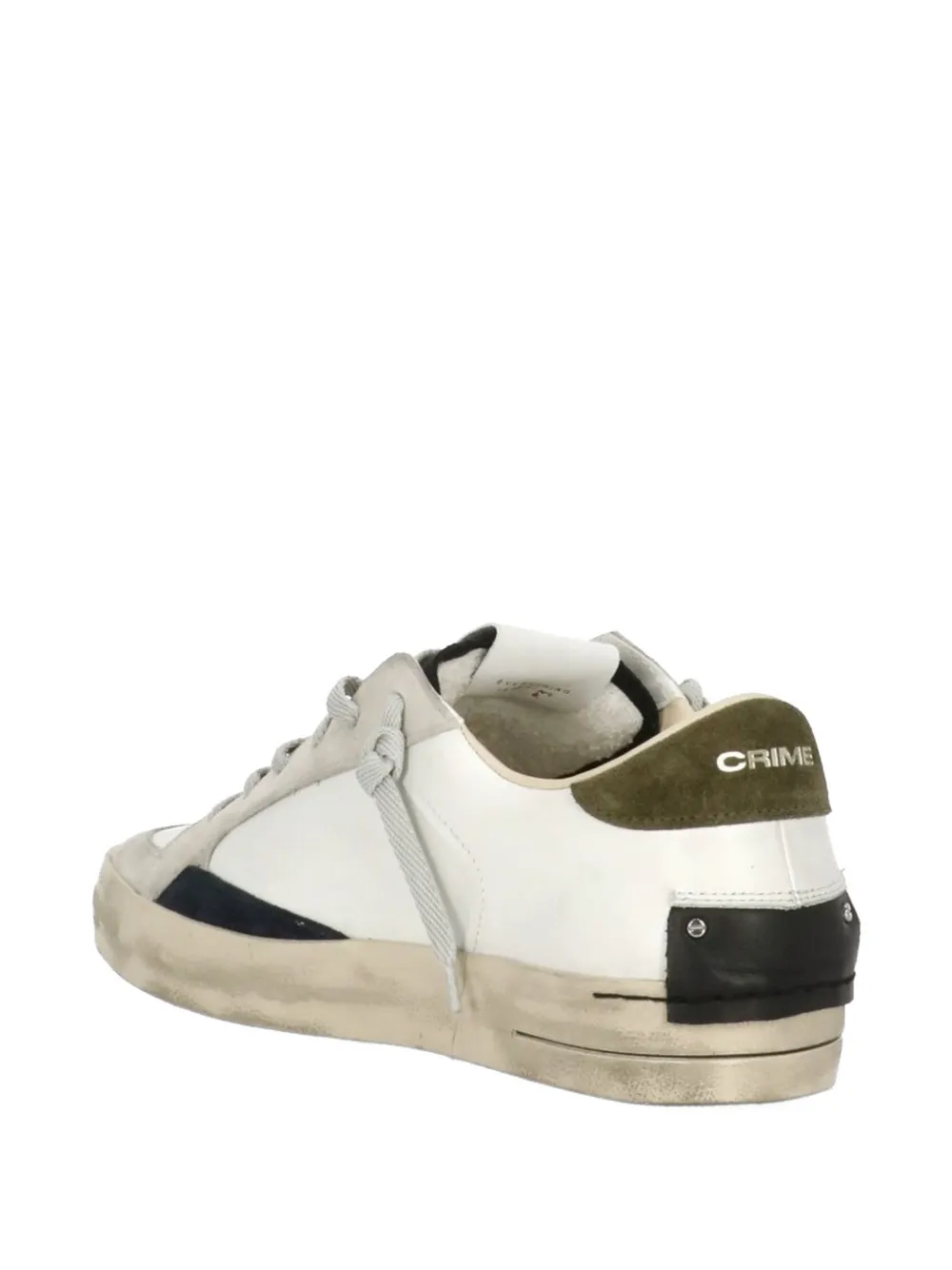 Crime London SK8 Deluxe leren sneakers Wit