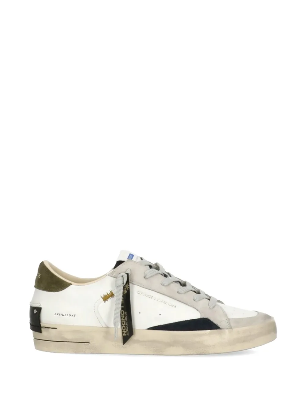 Crime London SK8 Deluxe leather sneakers - Bianco