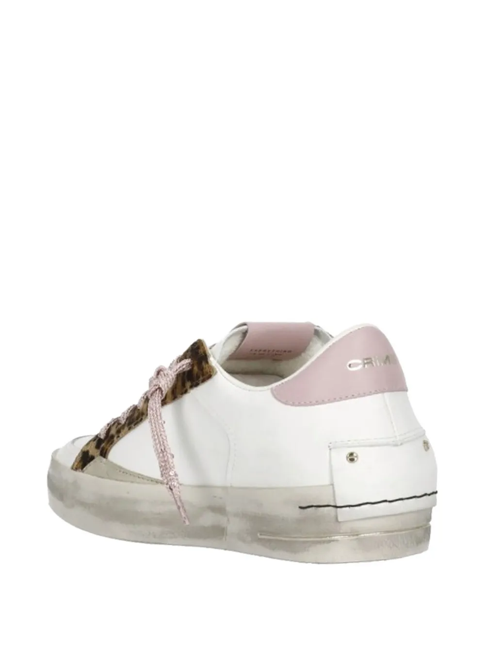 Crime London Sk8 Deluxe leren sneakers Wit