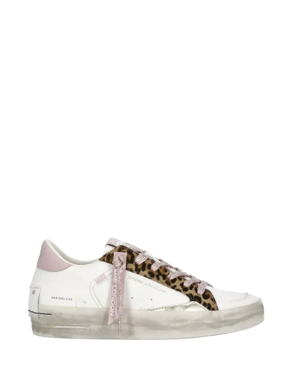 Crime London Sk8 Deluxe leather sneakers - Bianco