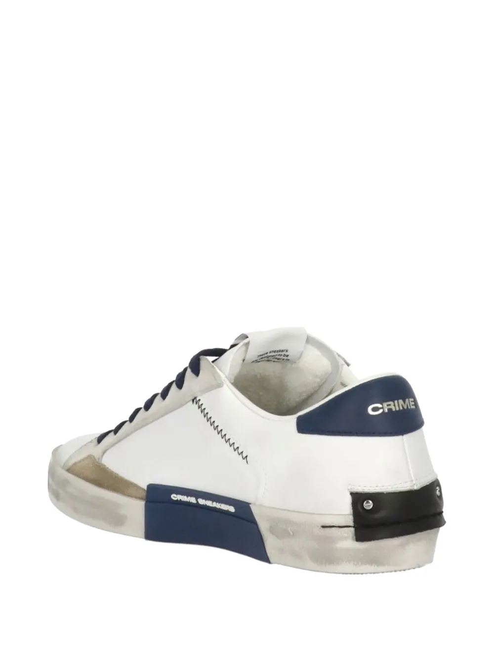 Crime London Distressed sneakers Wit