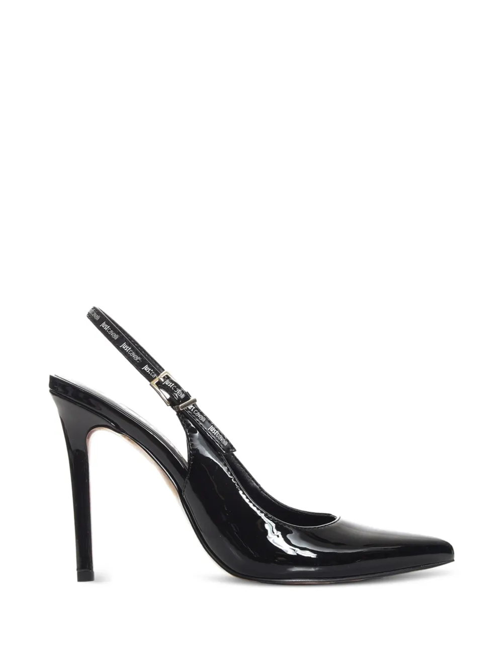 Just Cavalli pointed-toe heeled pumps Zwart