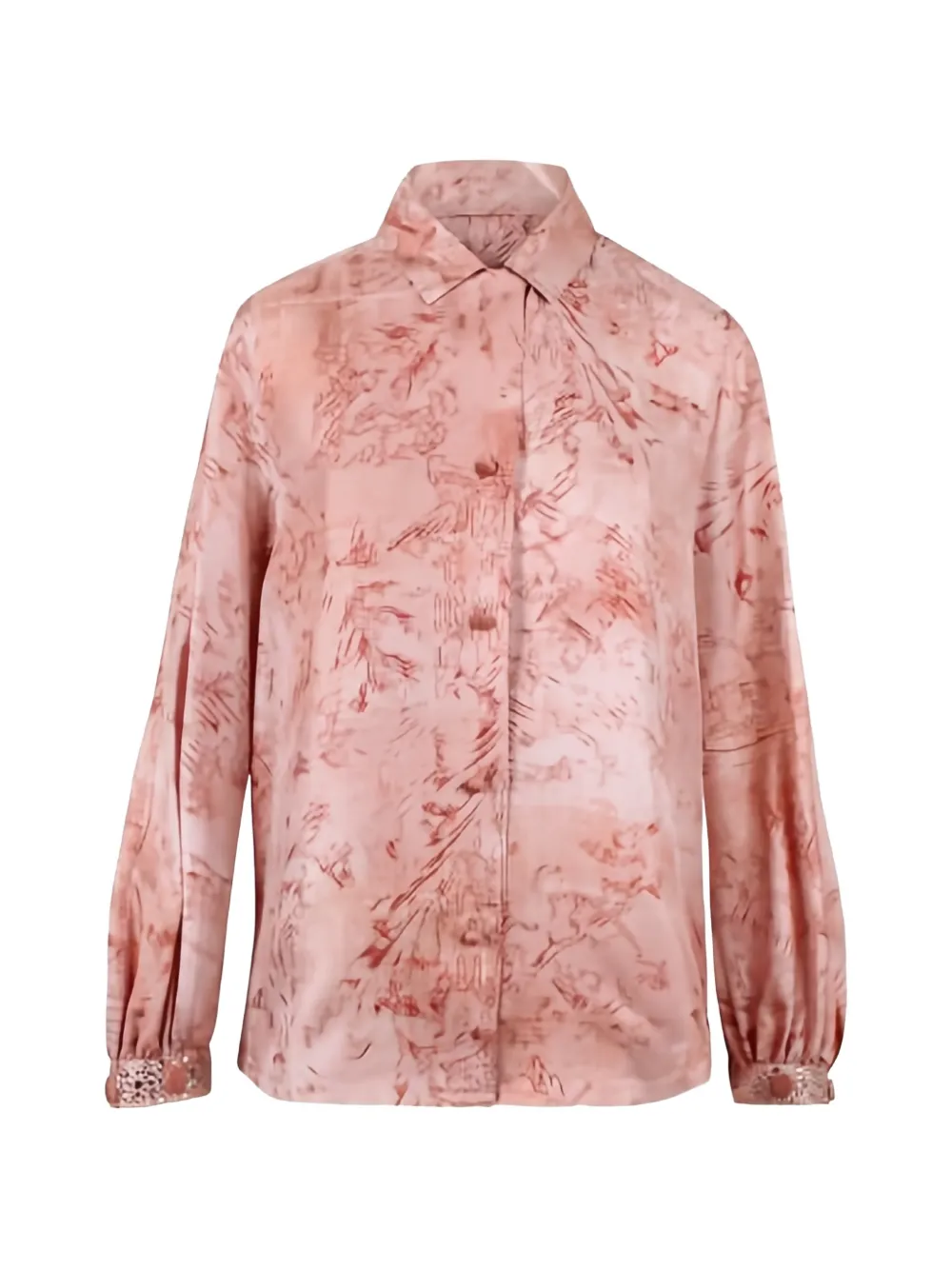 Max Mara Mxmcrespo Printed Shirt In Pink