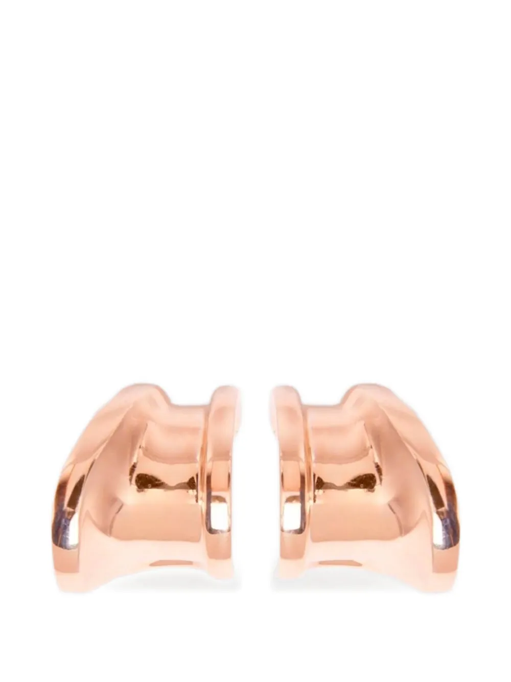 Max Mara asymmetric clip-on earrings - Rosa